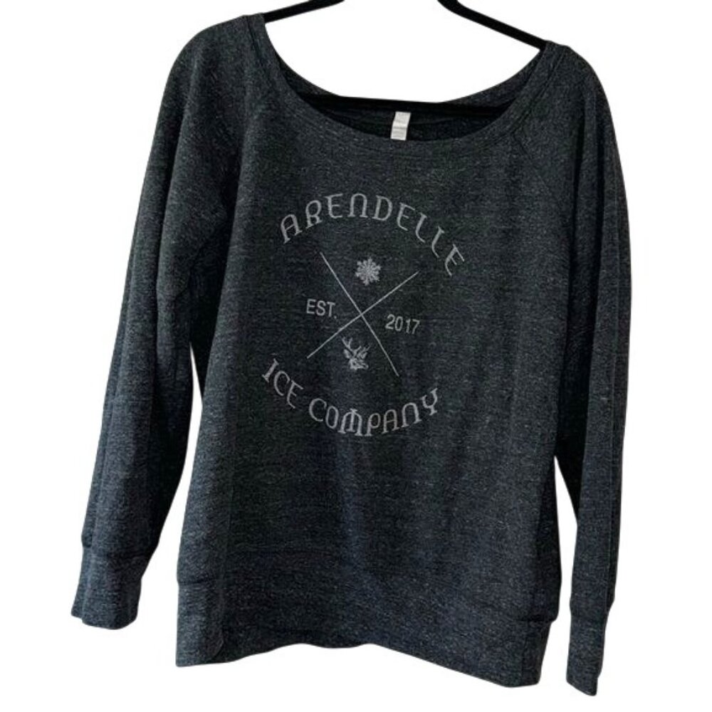 Arendelle Ice Company Womens Bella+Canvas Gray Sweatshirt 2XL
